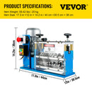 VEVOR Machine à Dénuder Électrique 370 W 1,5 mm-38 mm Machine à Dépouillement à Câbles Machine à Dénuder Fils 11 Canaux 10 Lames pour Recycler Fils de Cuivre/Enlever Isolation en Plastique Caoutchouc - image 8
