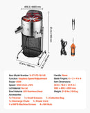 VEVOR Effeuilleuse Électrique 415 mm Coupe-bourgeons Inclinable avec Lame Acier Inoxydable, Machine à Effeuiller Hydroponique avec Sac de Collecte, pour Bourgeons Fleurs Feuilles, Herbes Aromatiques - image 8