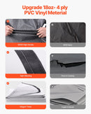 VEVOR Auvent Voiture Camping-car Caravane Latéral 488 cm, Pare-soleil Imperméable, Rétractable et Modulaire, en Vinyle avec Cadre en Alliage d'Aluminium, Réglage Électrique, Voiture, Noir Dégradé - image 5