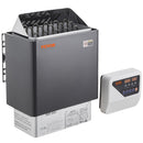 VEVOR Poêle de Sauna Électrique Portable, 8 kW, 400 V 3 N, avec Minuterie 3 h, Contrôleur Numérique, 110℃ Max, pour Sauna 8-12 m³, Utilisation Commerciale de Douche Spa Hôtel, Pierres Non Incluses