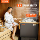 VEVOR Poêle de Sauna Électrique Portable, 8 kW, 400 V 3 N, avec Minuterie 3 h, Contrôleur Numérique, 110℃ Max, pour Sauna 8-12 m³, Utilisation Commerciale de Douche Spa Hôtel, Pierres Non Incluses - image 3
