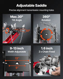 VEVOR Cric de Transmission à Profil Bas Capacité 450 kg, Cric de Fosse avec Hauteur de Levage 16-64 cm, Roues Avant Pivotantes à 360°, Support Boîte de Vitesse pour Garage Atelier Réparation - image 5