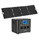 VEVOR Station Électrique Portable 1200 W Générateur Solaire Portable Panneau Solaire 200 W Batterie Secours LiFePO4 806 Wh pour Urgence Domestique, Camping, Voyage Camping-car, avec 9 Ports de Sortie