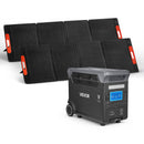 VEVOR Station Électrique Portable 3000 W Générateur Solaire Portable 2 Panneaux Solaires 200 W Batterie Secours LiFePO4 3072 Wh pour Urgence Domestique, Camping, Voyage Camping-car, 13 Ports de Sortie