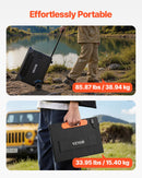 VEVOR Station Électrique Portable 3000 W Générateur Solaire Portable 2 Panneaux Solaires 200 W Batterie Secours LiFePO4 3072 Wh pour Urgence Domestique, Camping, Voyage Camping-car, 13 Ports de Sortie - image 6