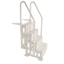 VEVOR Escalier de Piscine en Plastique avec 2 Rampes, 4 Marches Antidérapantes, Capacité de Charge 181,4 kg, Escaliers pour Piscines Creusées 122-137 cm, Terrasse, Maison, Intérieur, Extérieur, Blanc - image 12