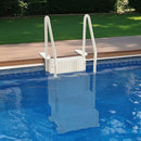 VEVOR Escalier de Piscine en Plastique avec 2 Rampes, 4 Marches Antidérapantes, Capacité de Charge 181,4 kg, Escaliers pour Piscines Creusées 122-137 cm, Terrasse, Maison, Intérieur, Extérieur, Blanc - image 9