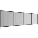 VEVOR Clôture de Piscine, Barrière de Piscine Creusée 1,21x21,95 m Clôture Amovible de Sécurité Pliable Tige en Aluminium Tissu Maille PVC Teslin 340 g/m² pour Protection Enfants Animaux Domestiques - image 10