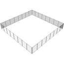 VEVOR Clôture de Piscine, Barrière de Piscine Creusée 1,21x29,26 m Clôture Amovible de Sécurité Pliable Tige en Aluminium Tissu Maille PVC Teslin 340 g/m² pour Protection Enfants Animaux Domestiques - image 12
