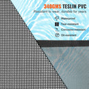 VEVOR Clôture de Piscine, Barrière de Piscine Creusée 1,21x29,26 m Clôture Amovible de Sécurité Pliable Tige en Aluminium Tissu Maille PVC Teslin 340 g/m² pour Protection Enfants Animaux Domestiques - image 5