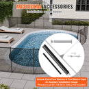 VEVOR Clôture de Piscine, Barrière de Piscine Creusée 1,21x29,26 m Clôture Amovible de Sécurité Pliable Tige en Aluminium Tissu Maille PVC Teslin 340 g/m² pour Protection Enfants Animaux Domestiques - image 7
