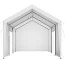 VEVOR Tente Garage, 3,65 x 6,09 m, Carport Abri de Voiture Extérieur avec Parois Latérales Amovibles et Portes, Résistant aux UV et à l'Eau, Protection Toutes Saisons pour Automobile et Bateau, Blanc - image 11