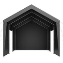 VEVOR Tente Garage, 3,65 x 6,09 m, Carport Abri de Voiture Extérieur avec Parois Latérales Amovibles et Portes, Résistant aux UV et à l'Eau, Protection Toutes Saisons pour Automobile et Bateau, Gris - image 11