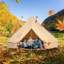 VEVOR Tente Cloche en Toile 4 m Tente de Yourte 4 Saisons Tente de Camping Familial avec Trou de Poêle à Bois, Sacs de Rangement pour Glamping Jusqu'à 6 Personnes, Groupes en Plein Air, Fête, Chasse - image 9