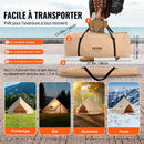 VEVOR Tente Cloche en Toile 5 m Tente de Yourte 4 Saisons Tente de Camping Familial avec Trou de Poêle à Bois, Sacs de Rangement pour Glamping Jusqu'à 8 Personnes, Groupes en Plein Air, Fête, Chasse - image 7