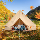 VEVOR Tente Cloche en Toile 5 m Tente de Yourte 4 Saisons Tente de Camping Familial avec Trou de Poêle à Bois, Sacs de Rangement pour Glamping Jusqu'à 8 Personnes, Groupes en Plein Air, Fête, Chasse - image 9