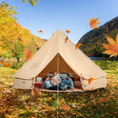 VEVOR Tente Cloche en Toile 6 m Tente de Yourte 4 Saisons Tente de Camping Familial avec Trou de Poêle à Bois, Sacs de Rangement pour Glamping Jusqu'à 10 Personnes, Groupes en Plein Air, Fête, Chasse - image 9