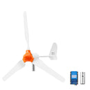 VEVOR Éolienne 12 V 1000 W Kit Générateur Éolien Contrôleur Éolien-solaire, pour Camping-car, Bateau, Maison, Ferme, Synchrone Triphasé AC à Aimants Permanents Stable, avec 3 Pales, Mât Non Inclus