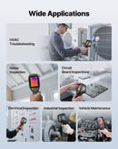 VEVOR Caméra Thermique Résolution TISR 512x384 pixels Imageur Thermique Résolution IR 256x192 pixels, Vision 2 Mpx Fréquence Rafraîchissement 25 Hz, -20 °C à 550 °C, 4 Modes Image, 7 Palettes Couleurs - image 8