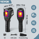 VEVOR Image Thermique Infrarouge -20 à 550 ℃ Caméra Thermique 25 Hz Caméras Infrarouges Imagerie Thermique 320 x 240 pixels Parfaite pour l'Inspection de Maison, la Vérification du CVC, la Plomberie - image 8