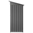 VEVOR Abri de Jardin en Métal, 153,3 x 87,6 cm, Abri de Rangement d'Extérieur, avec Porte Verrouillable, Toit en Pente, Cabine de Jardin, pour Stockage d'Outils, de Vélos, Étagères, Poubelles, Gris - image 10