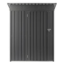 VEVOR Abri de Jardin en Métal, 153,3 x 87,6 cm, Abri de Rangement d'Extérieur, avec Porte Verrouillable, Toit en Pente, Cabine de Jardin, pour Stockage d'Outils, de Vélos, Étagères, Poubelles, Gris - image 12
