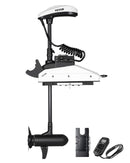 VEVOR Moteur de Bateau de Pêche à la Traîne, Poussée 25 kg,​ Moteur Hors-bord Électrique 12 V avec GPS, Tige 915 mm, 10 Vitesses, Télécommande, Indicateur de Batterie LCD, pour Kayak, Eau Douce Salée