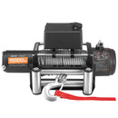 VEVOR Treuil Électrique 12 V CC 4500 kg avec Câble en Acier Φ 8,3 mm x 19,8 m, Télécommande sans Fil et Filaire, Étanchéité IP55, pour Remorquage de SUV, Jeep, Remorque, Bateau, Véhicule Tout-terrain - image 10