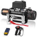 VEVOR Treuil Électrique 12 V CC 4500 kg avec Câble en Acier Φ 8,3 mm x 19,8 m, Télécommande sans Fil et Filaire, Étanchéité IP55, pour Remorquage de SUV, Jeep, Remorque, Bateau, Véhicule Tout-terrain
