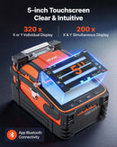 VEVOR Soudeuse Fibre Optique 6 Moteurs Épisseuse Fusion Épissage Rapide 5 s compatible SM MM DS NZDS, Alignement sur Cœur, Chauffage 15 s, 7800 mAh, Écran Tactile 5 pouces, Porte-fibre 3-en-1, OPM/VFL - image 5