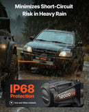 VEVOR Treuil Électrique 12 V CC 5400 kg avec Corde Synthétique Φ 9,5 mm x 28 m, Télécommande sans Fil et Filaire, Étanchéité IP68, pour Remorquage de SUV, Jeep, Remorque, Bateau, Véhicule Tout-terrain - image 6