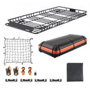 VEVOR Panier de Toit 2120x990x105 mm Porte Bagage Voiture avec Sac Étanche, 1120x870x260 mm, Filet et Sangles à Cliquet, Capacité de Charge 113,4 kg, Galerie de Toit Universelle pour SUV, Camionnette - image 2