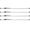 VEVOR Barre de Calage 4PCs, Barre d'Arrimage à Cliquet Réglable de 226 à 264,2 cm, Barre Stabilisatrice de Chargement en Acier Robuste avec Capacité de 140 kg, pour Lit de Camion Fourgon, Remorque - image 12
