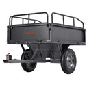VEVOR Remorque à Benne Basculante, 283 L, Remorque de Tracteur Tondeuse à Gazon de Jardin en Acier, Capacité de Charge 226,8 kg, avec Pneus 35,56 cm, Chariot de Transport à Déversement pour VTT, UTV - image 10