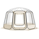 VEVOR Tente Bulle Pop-up, 3,66 x 3,45 m, Tente Igloo Dôme de Jardin pour 10-12 Personnes, Abri de Camping d'Extérieur Transparent avec Fenêtres, Imperméable et Résistante aux UV, Vue Panoramique 540° - image 10