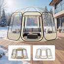 VEVOR Tente Bulle Pop-up, 3,66 x 3,45 m, Tente Igloo Dôme de Jardin pour 10-12 Personnes, Abri de Camping d'Extérieur Transparent avec Fenêtres, Imperméable et Résistante aux UV, Vue Panoramique 540° - image 2