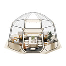 VEVOR Tente Bulle Pop-up, 4,58 x 4,32 m, Tente Igloo Dôme de Jardin pour 12-15 Personnes, Abri de Camping d'Extérieur Transparent avec Fenêtres, Imperméable et Résistante aux UV, Vue Panoramique 540° - image 12