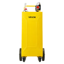 VEVOR Chariot à Carburant 113,6 L, Réservoir Diesel Mobile avec Pompe Électrique, pour Tracteurs, Chariots Élévateurs, Chargeuses et Équipements Agricoles, en Acier au Carbone, 4 Roues, Tuyau, Jaune - image 12