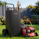 VEVOR Chariot Carburant 113,6 L Réservoir à Carburant Mobile Pompe Manuelle, Réservoir en Acier au Carbone, avec 2 Roues et Tuyau, pour Essence et Diesel, Voiture, Tondeuse, Quad, Bateau, Moto, Noir - image 9