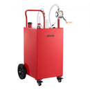 VEVOR Chariot Carburant 151,4 L Réservoir à Carburant Mobile Pompe Manuelle, Réservoir en Acier au Carbone, avec 4 Roues et Tuyau, pour Essence et Diesel, Voiture, Tondeuse, Quad, Moto, Bateau, Rouge - image 2