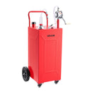 VEVOR Chariot Carburant 132,5 L Réservoir à Carburant Mobile Pompe Manuelle, Réservoir en Acier au Carbone, avec 4 Roues et Tuyau, pour Essence et Diesel, Voiture, Quad, Tondeuse, Bateau, Moto, Rouge - image 11