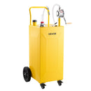 VEVOR Chariot Carburant 132,5 L Réservoir à Carburant Mobile Pompe Manuelle, Réservoir en Acier au Carbone, avec 4 Roues et Tuyau, pour Essence et Diesel, Voiture, Quad, Tondeuse, Moto, Bateau, Jaune - image 11