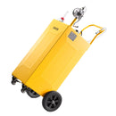 VEVOR Chariot Carburant 132,5 L Réservoir à Carburant Mobile Pompe Manuelle, Réservoir en Acier au Carbone, avec 4 Roues et Tuyau, pour Essence et Diesel, Voiture, Quad, Tondeuse, Moto, Bateau, Jaune - image 12