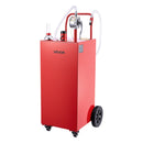VEVOR Chariot Carburant 189,3 L Réservoir à Carburant Mobile Pompe Manuelle, Réservoir en Acier au Carbone, avec 4 Roues et Tuyau, pour Essence et Diesel, Voiture, Tondeuse, Quad, Bateau, Moto, Rouge - image 11