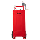 VEVOR Chariot Carburant 113,6 L Réservoir à Carburant Mobile Pompe Manuelle, Réservoir en Acier au Carbone, avec 2 Roues et Tuyau, pour Essence et Diesel, Voiture, Tondeuse, Quad, Bateau, Moto, Rouge - image 11