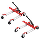 VEVOR Chariot de Manutention de Voiture Grande Capacité de Charge 680 kg, Chariot Déplace Voiture à Cliquet, Aide à la Manœuvre Positionnement pour Véhicules Camions Remorques Garage Atelier, 2PCs