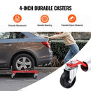 VEVOR Chariot de Manutention de Voiture Grande Capacité de Charge 680 kg, Chariot Déplace Voiture à Cliquet, Aide à la Manœuvre Positionnement pour Véhicules Camions Remorques Garage Atelier, 2PCs - image 6