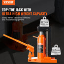 VEVOR Cric à Patte 10 T à la Patte, Cric Hydraulique pour Machines Capacité de Levage 20 T en Haut, Hauteur de la Patte 30-190 mm, Hauteur du Dessus 320-480 mm, pour Levage des Machines, Industrie - image 3