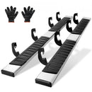 VEVOR Marchepieds 2PCs de 16,5 cm Compatible avec Chevy Silverado 2007-2018/GMC Sierra 1500 Crew Cab/2019 2500HD 3500HD 1500 LD, Barres Latérales en Acier Inoxydable 201, Capacité de Charge 227 kg - image 2
