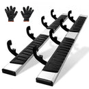 VEVOR Marchepieds 2PCs de 16,5 cm Compatible avec Chevy Silverado 2019-2023/GMC Sierra 1500/Silverado 2020-2024 /Sierra 2500/Crew Cab3500HD, Barres Latérales en Acier Inoxydable 201, Charge 227 kg - image 2